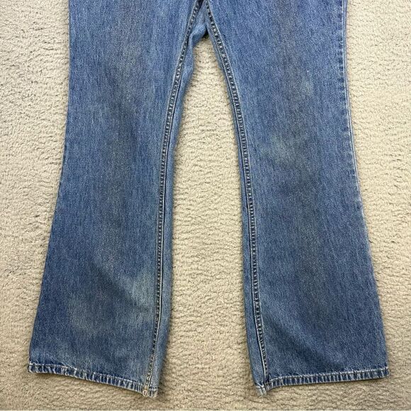 Stephen Hardy Squeeze Jeans Womens 11/12 Flare Leg Bellbottom Glitter Front Blue - Picture 3 of 16